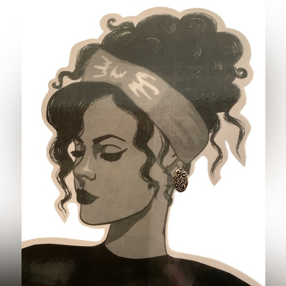 Museum Collection Vintage Silver & Black Clip In Earrings Jewelry - Picture 4 of 7